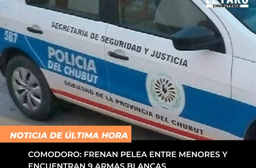 Comodoro: frenan pelea entre menores…