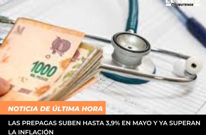 Las prepagas suben hasta 3,9%…