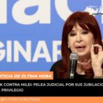 Cristina Kirchner reclama sus jubilaciones