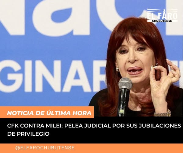 Cristina Kirchner reclama sus jubilaciones